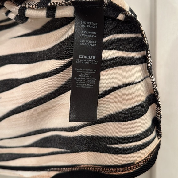 Chico’s Striped Open Cardigan - Picture 6 of 6